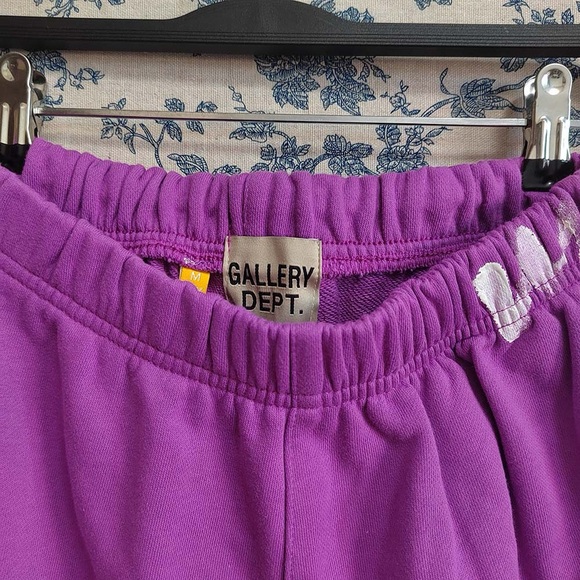 Gallery Dept Purple Joggers Sweatpants Unisex - Picture 3 of 10
